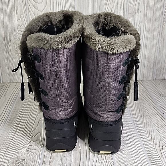 Baffin Cadee Charcoal Snow Boot Big Kid Size 4 - Picture 5 of 14